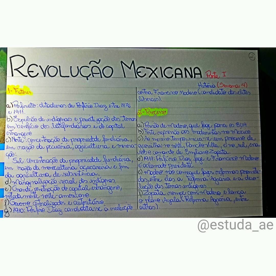 Mapas Mentais Sobre Revolu O Mexicana Study Maps