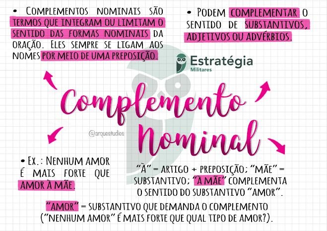 Adjunto Adnominal X Complemento Nominal Blog Professor Noslen PDF