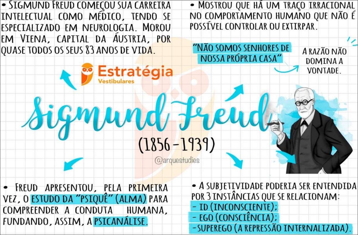 Mapas Mentais Sobre Sigmund Freud Study Maps