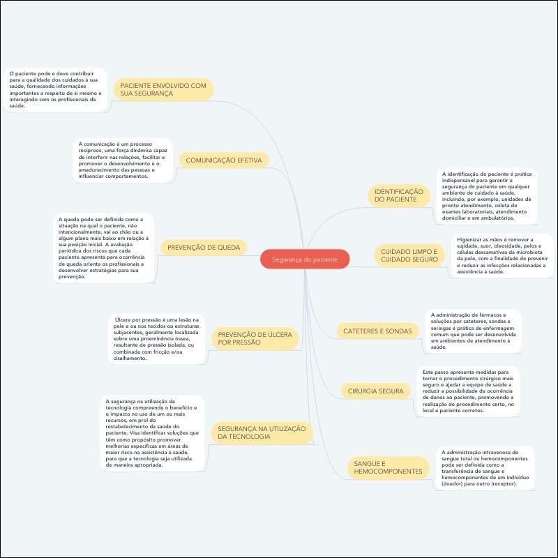 Mapas Mentais Sobre Seguran A Do Paciente Study Maps
