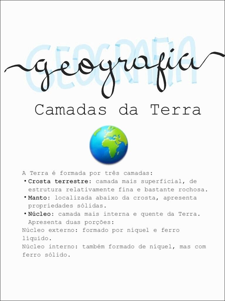 Mapas Mentais Sobre Camadas Da Terra Study Maps