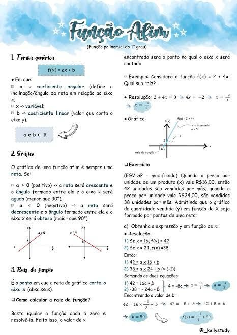 FUNÇÃO DE PRIMEIRO GRAU