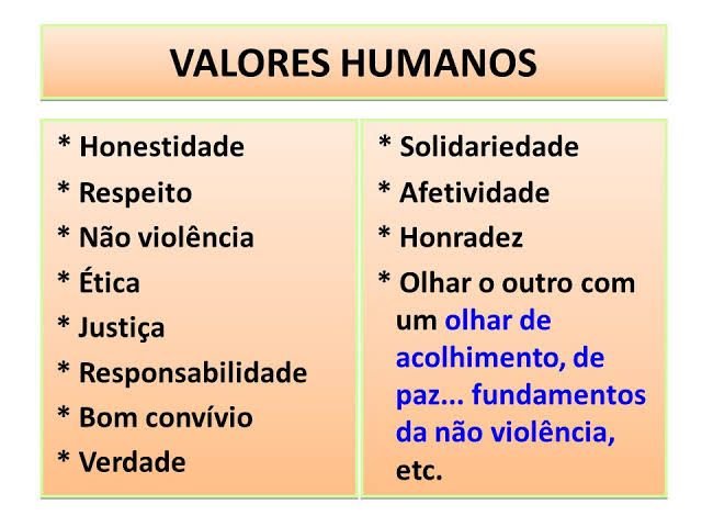 VALORES HUMANOS