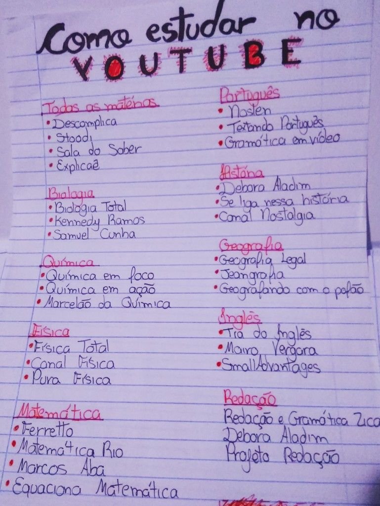 Como estudar no YOUTUBE