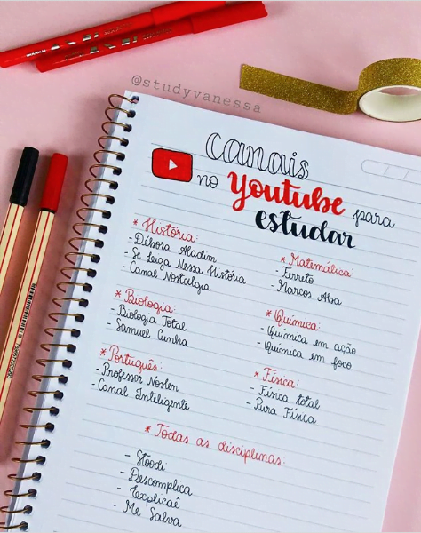 Canais gratuitos no Youtube para estudar