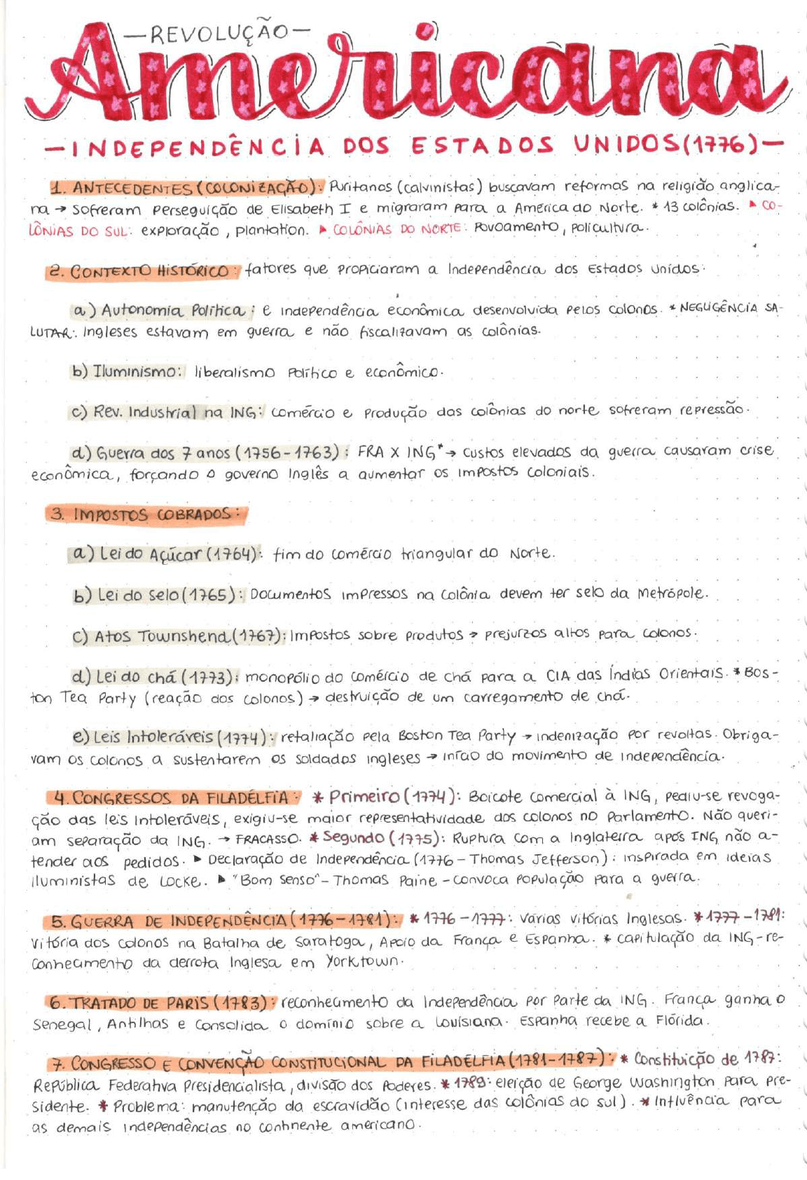 REVOLUÇÃO AMERICANA