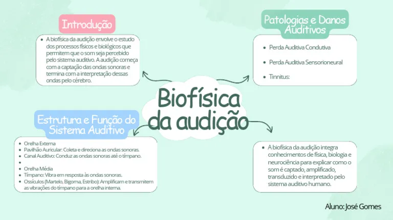 Mapa mental sobre AUDICAO