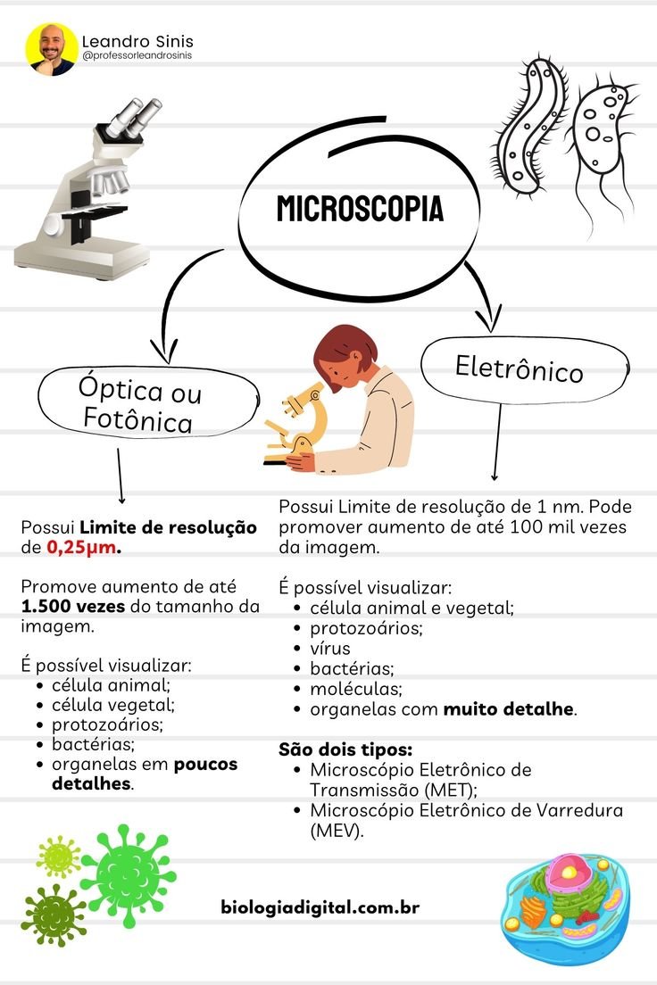 Mapa mental sobre MICROSCOPIA
