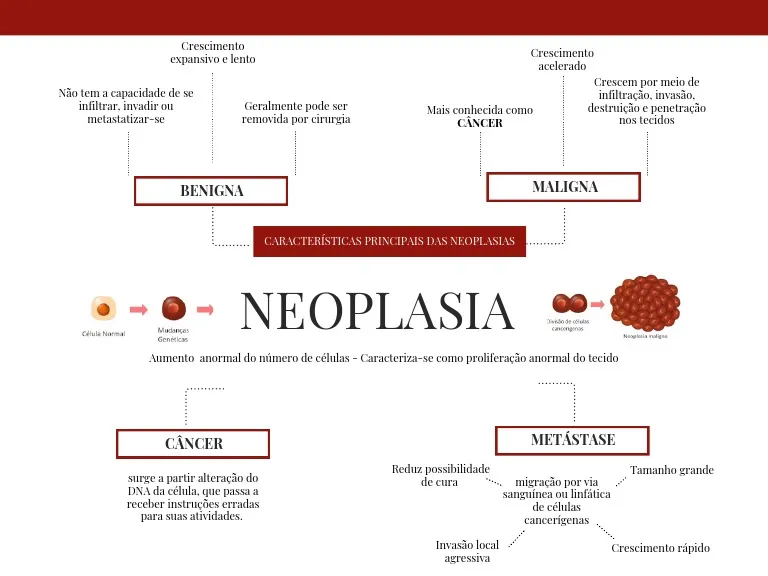 Mapa mental sobre NEOPLASIA