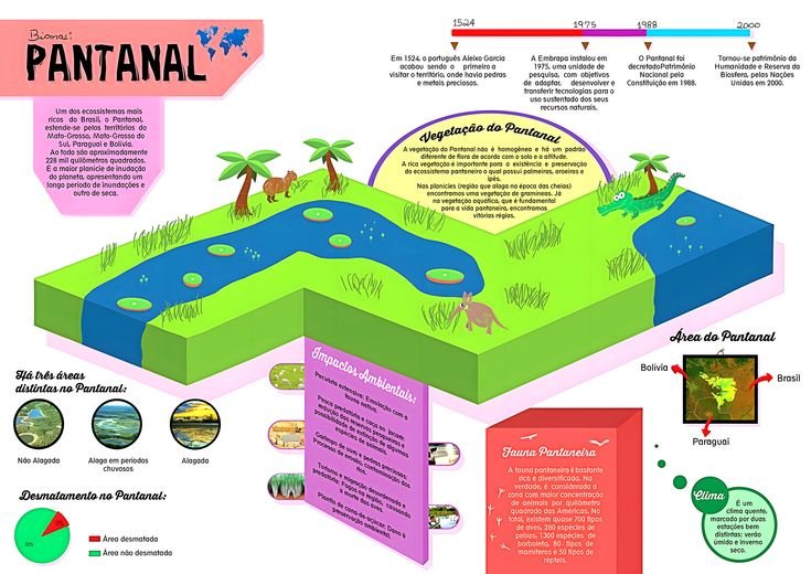 Mapa mental sobre O PANTANAL