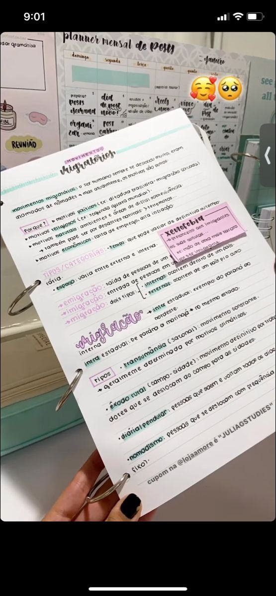 Mapa mental com a palavra Migratórios no centro, ramificando-se para movimentos migratórios e motivos migratórios religiosos