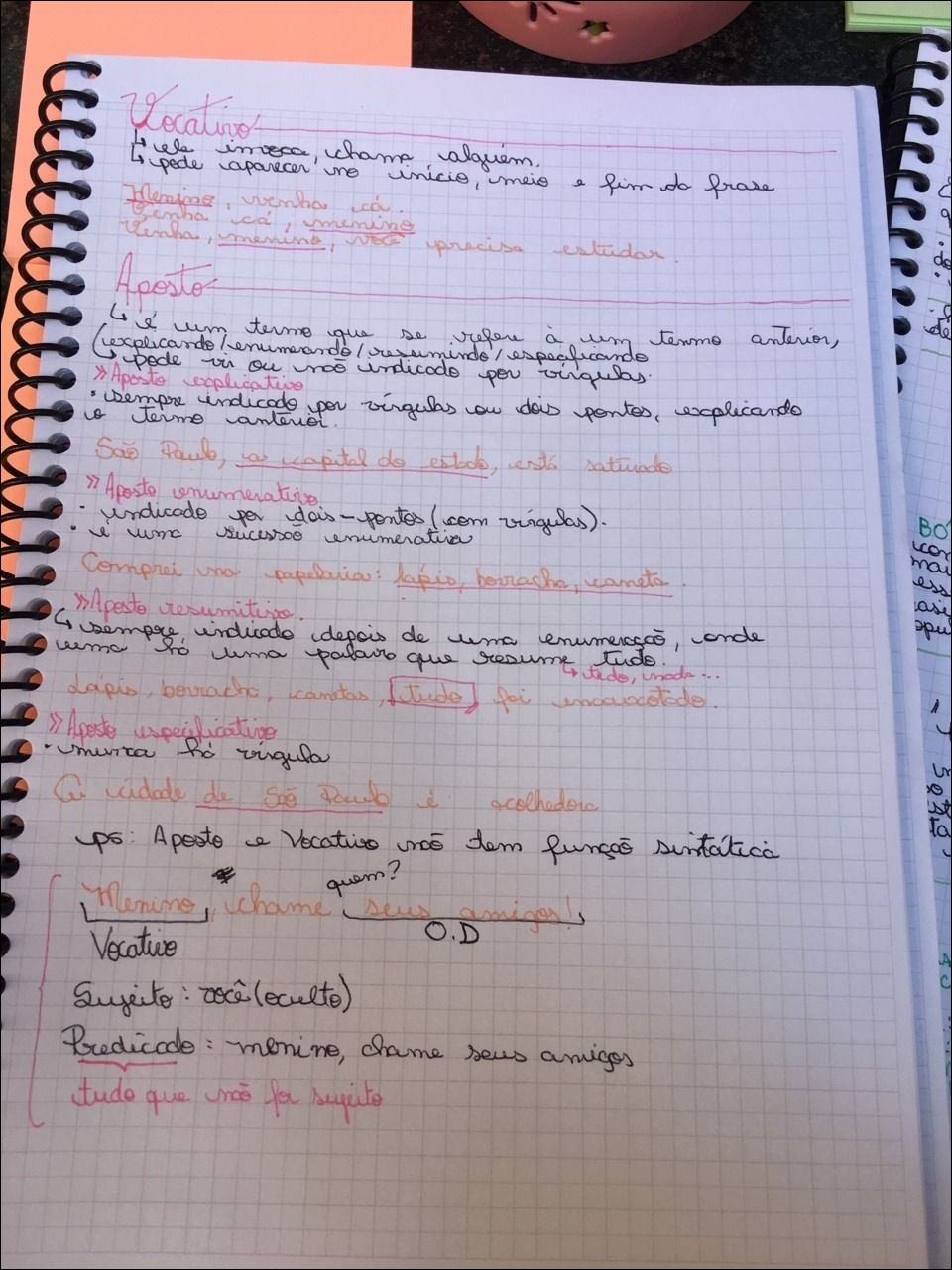 Mapa Mental: Uso de Vocativos e Apostos na Língua Portuguesa