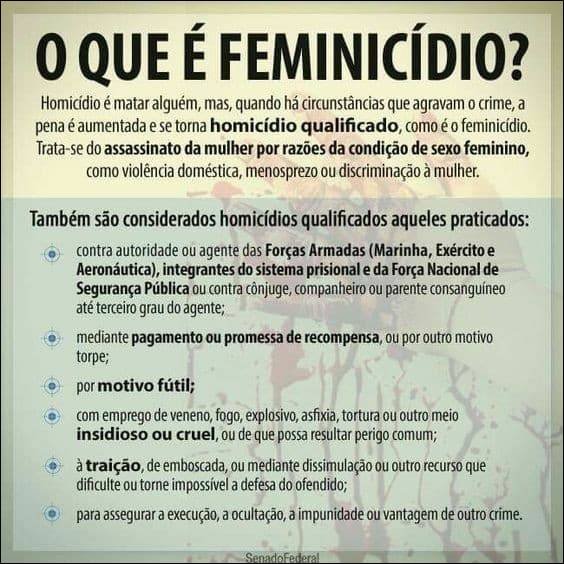 Mapa mental com Feminicídio no centro, ramificando-se para Homicídio qualificado e Violência doméstica