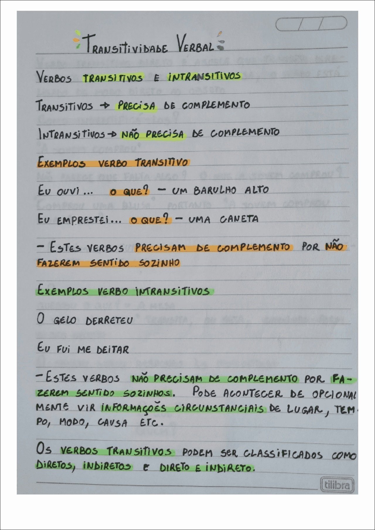 Transitividade Verbal: Verbos e Complementos