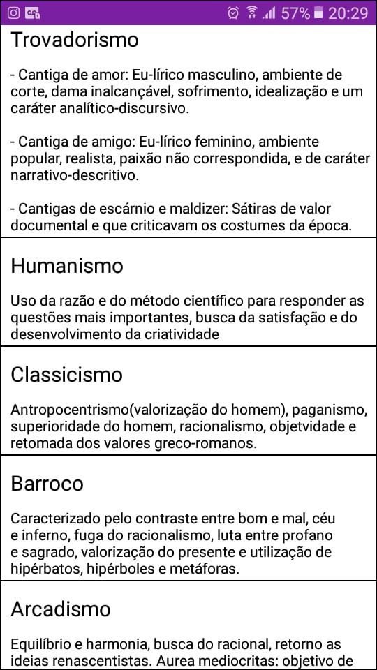Mapa mental com a palavra Trovadorismo no centro, ramificando-se para Cantiga de amor, Eulírico masculino e ambiente de corte