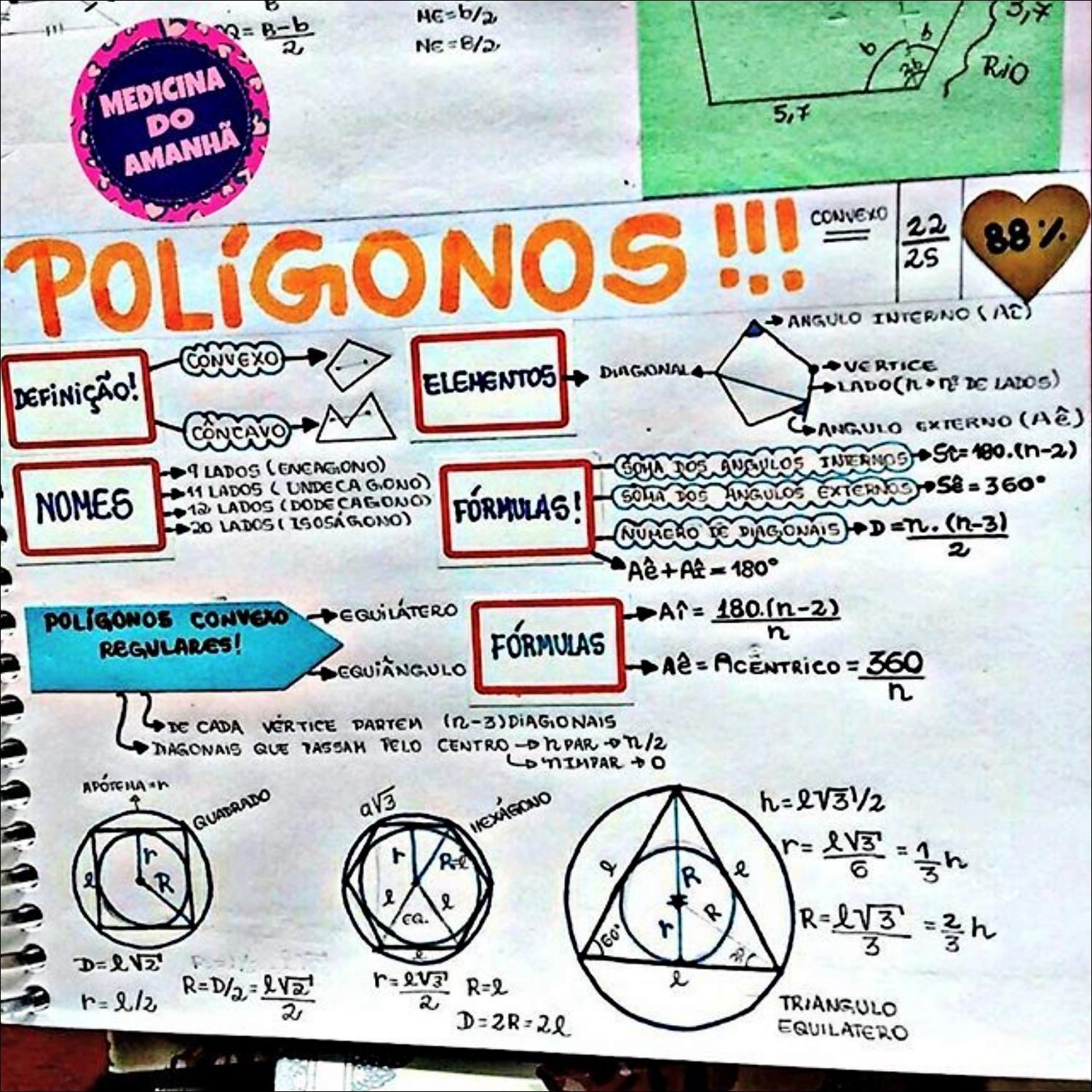 RETAS PARALELAS ,ÂNGULOS E POLÍGONOS #matemática #enem 