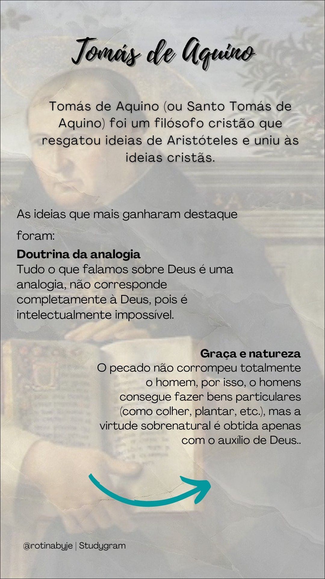 Mapa mental com Santo Tomás de Aquino no centro, ramificando-se para Jomáis de Aquino e Filósofo cristão