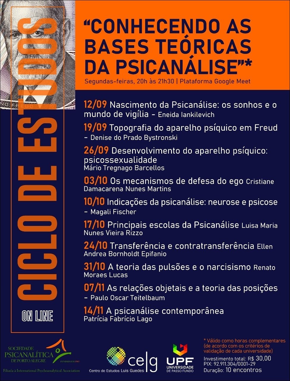 Mapa mental com CONHECENDO AS no centro, ramificando-se para BASES TEÓRICAS e DA PSICANÁLISE
