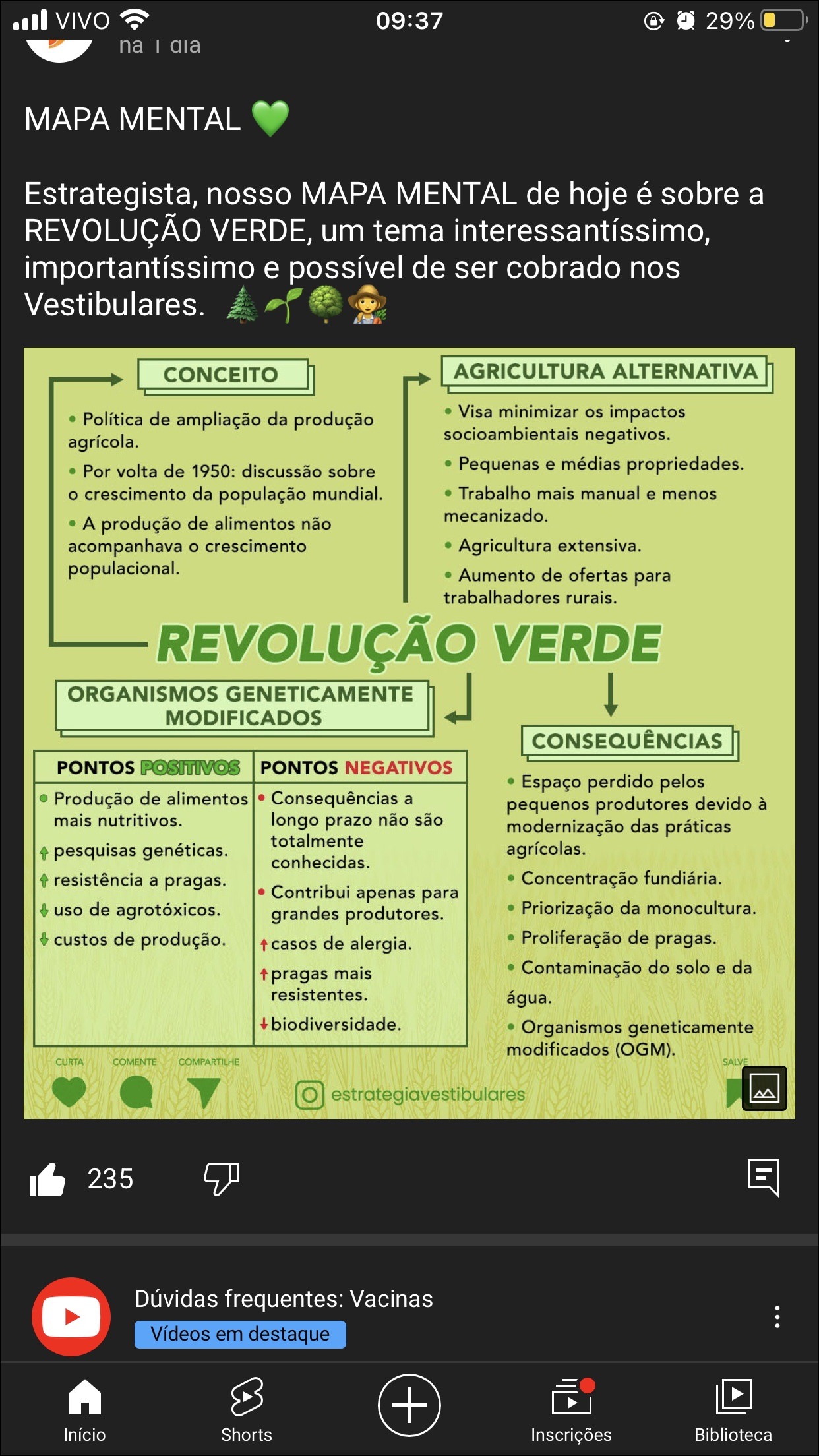 Mapas Mentais sobre REVOLUÇÃO VERDE Study Maps