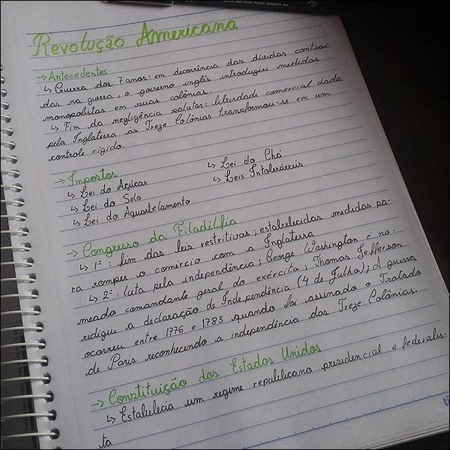 Mapa mental com Revolução Americana no centro, ramificando-se para MD PAGE PROOF PICIENT No e Antecedentes