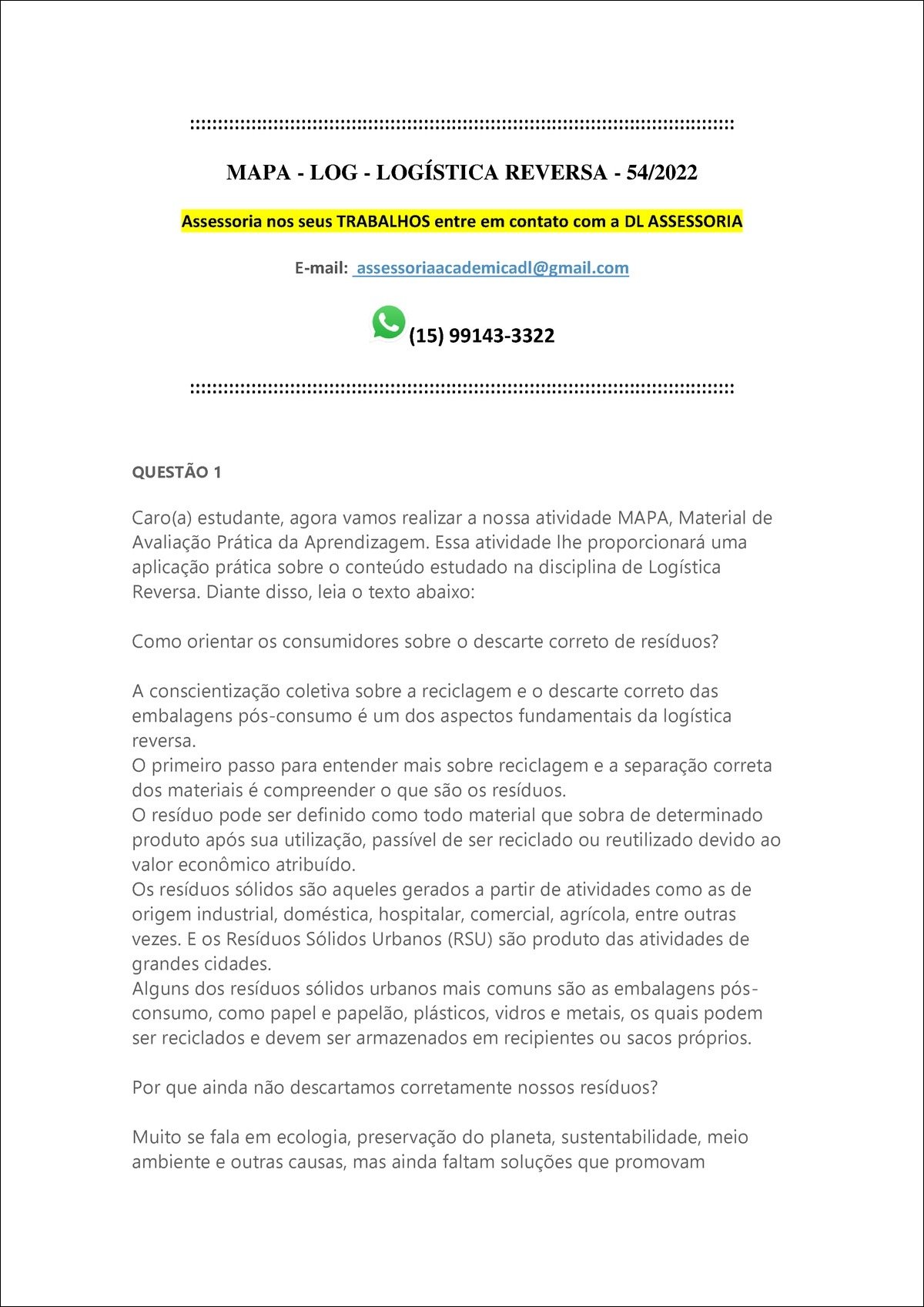 Logística Reversa: Orientações para o Descarte Correto de Resíduos