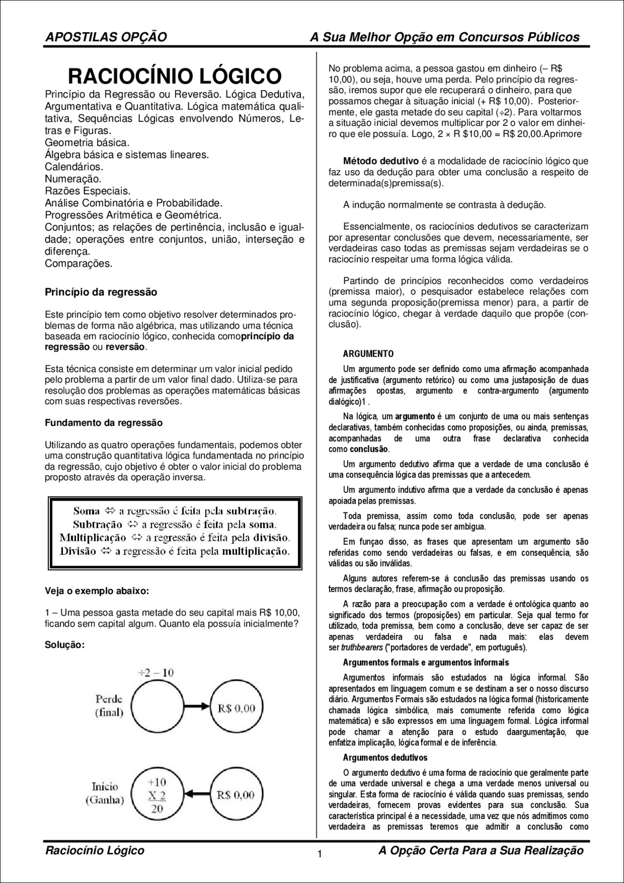 Mapas Mentais Sobre RACIOCINIO LOGICO - Study Maps