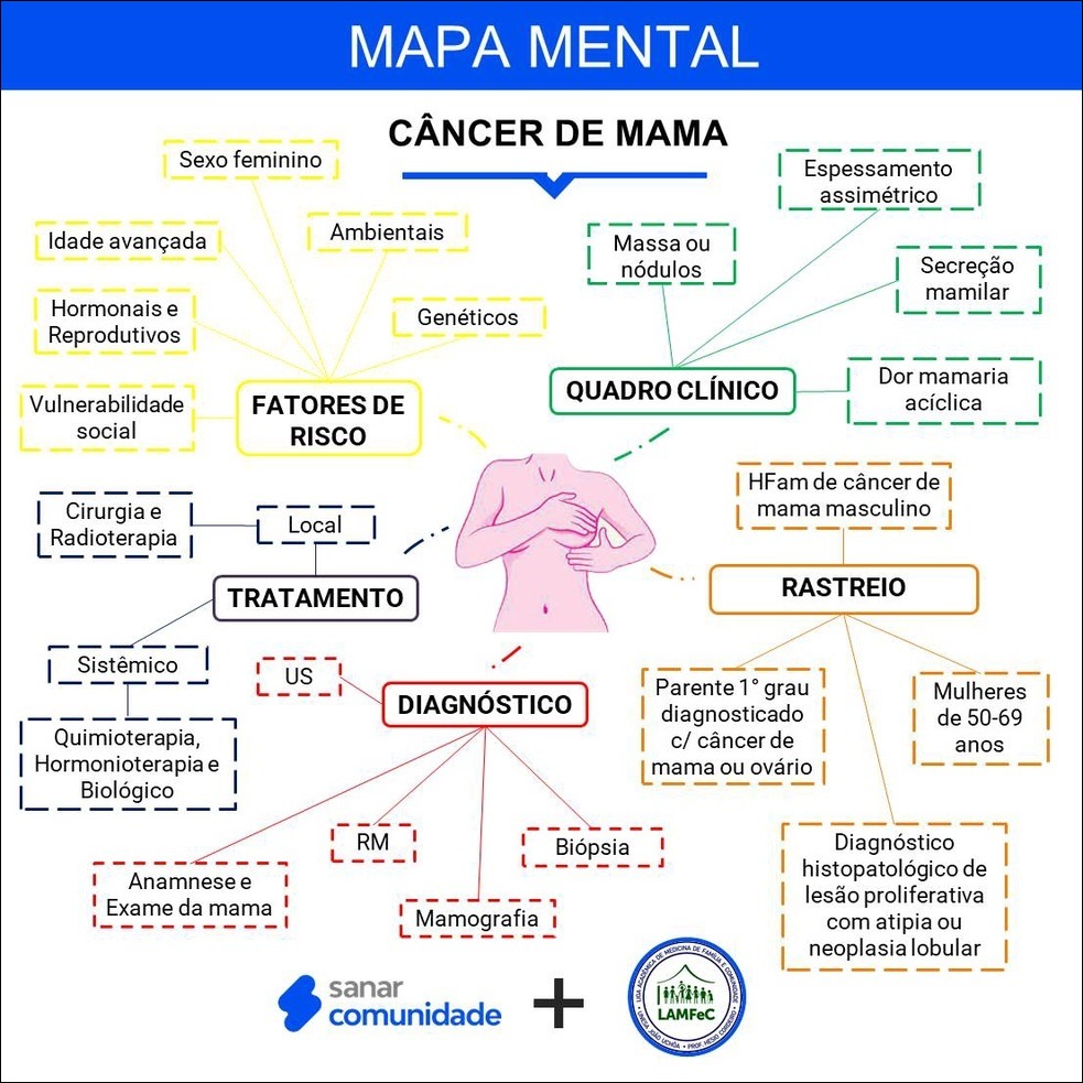 mapa mental Anamnese - Enfermagem