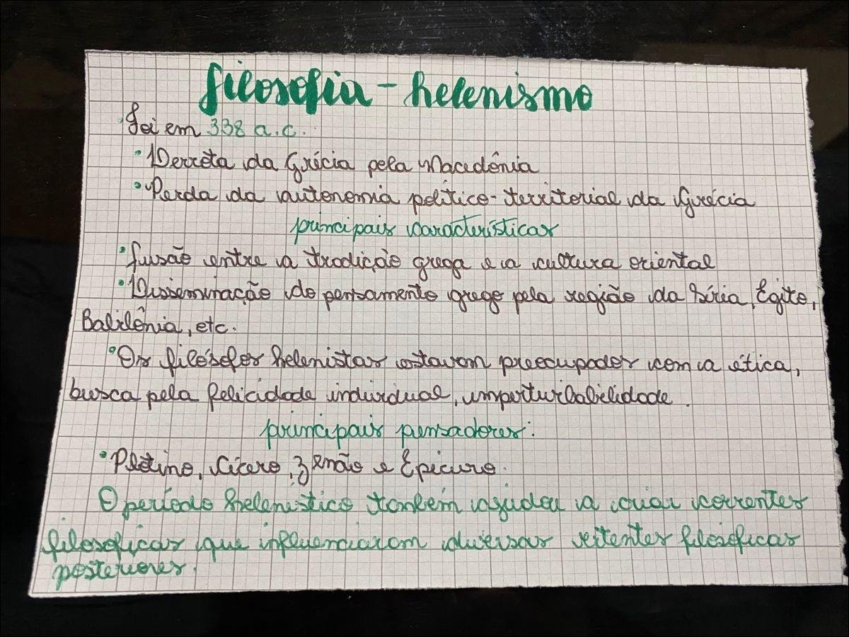Mapa mental com Lai em 338 ac no centro, ramificando-se para Derreta da Grécia pela Macedonia e Perda da autonomia politico territorial da Grecia