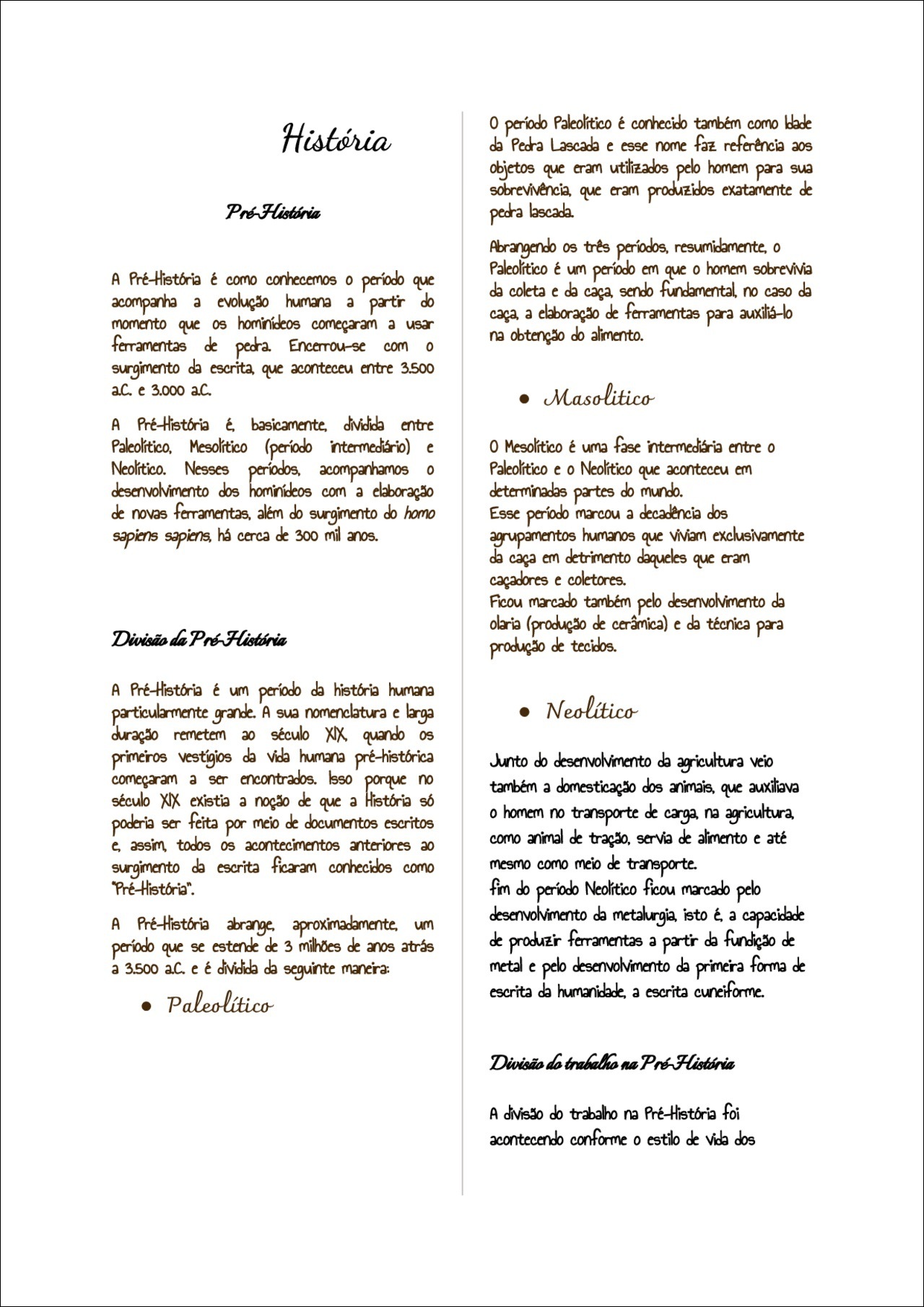 4° ANO - HISTÓRIA - ALDEIAS E CIDADES – PERÍODO NEOLÍTICO páginas