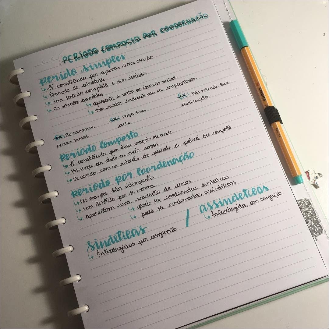 Mapa mental com PERIODO COMPOSTO no centro, ramificando-se para COODERMAÇÃO e perido simples