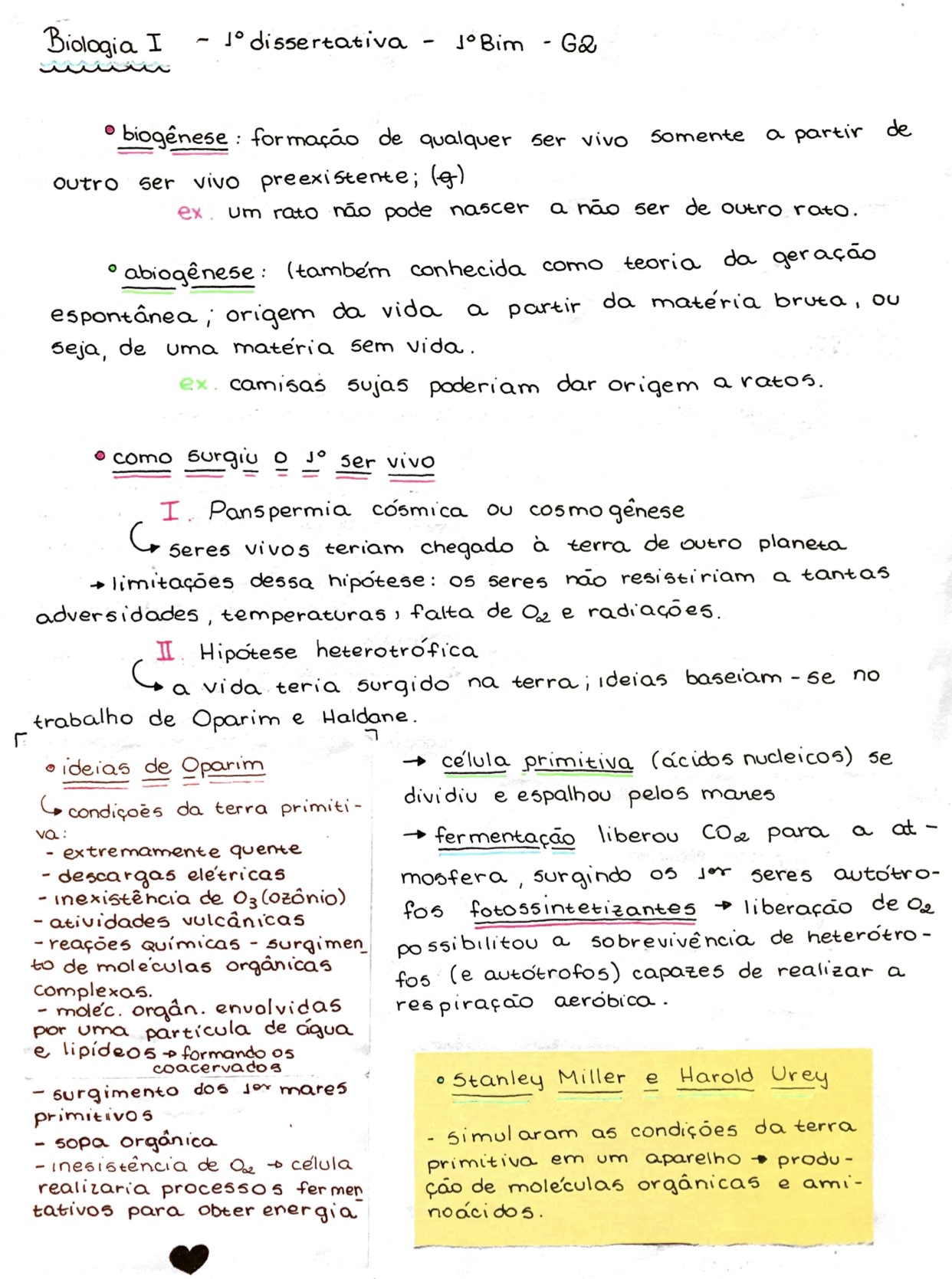 Trabalho CMSP, PDF, Abiogênese