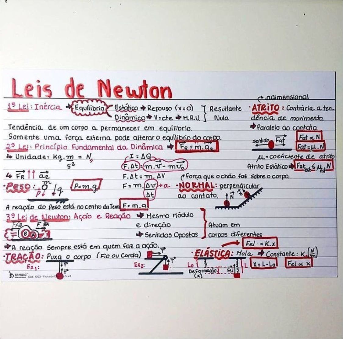 Mapa Mental As 3 Leis de Newton Mapa 10