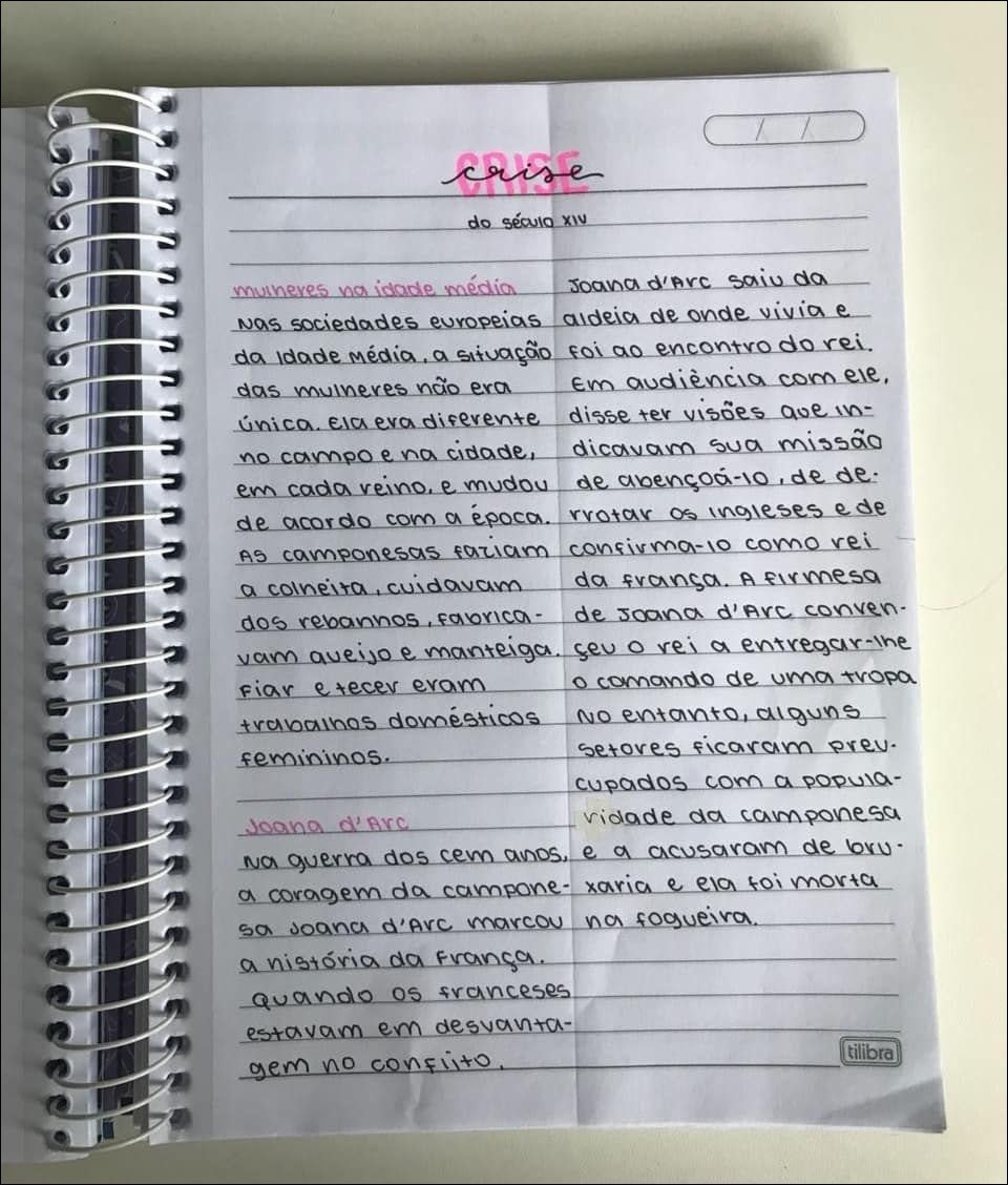 Mapa mental com a palavra Joana dArc no centro, ramificando-se para casse e do século XIV