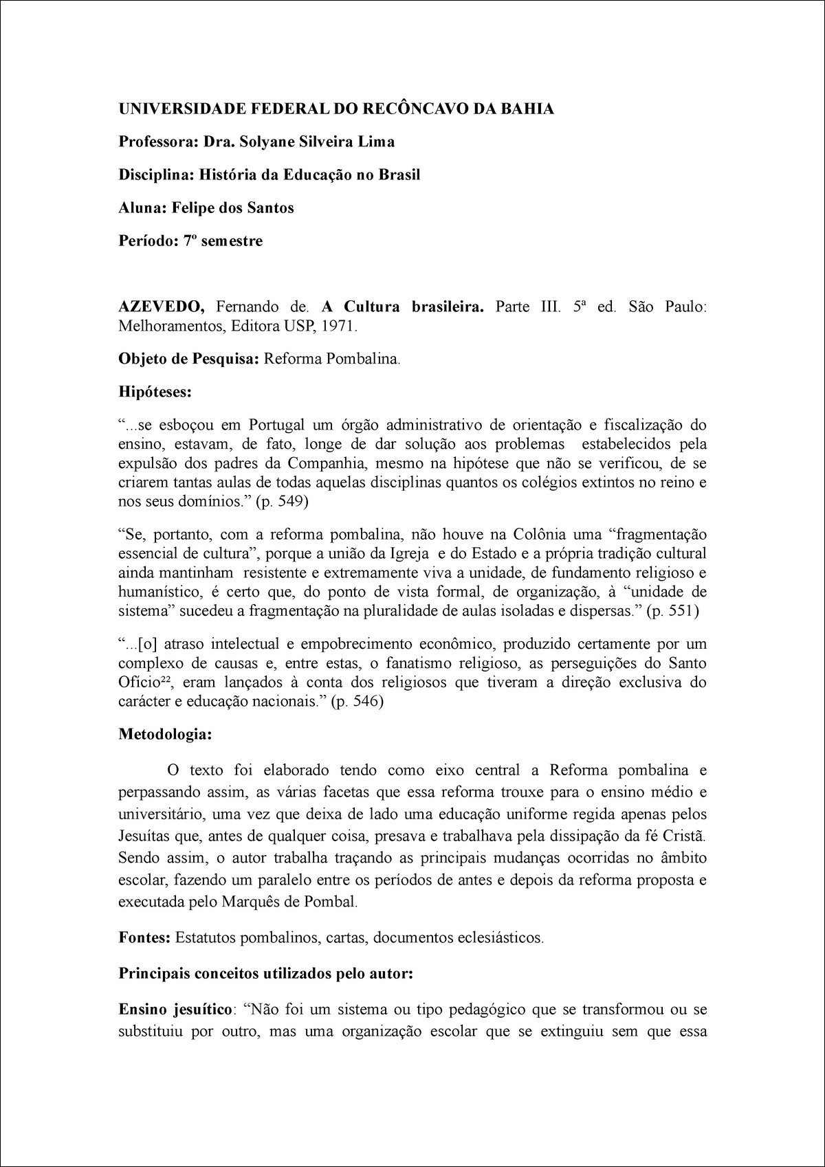 Mapa mental com Reforma Pombalina no centro, ramificando-se para Portugal e Ensino
