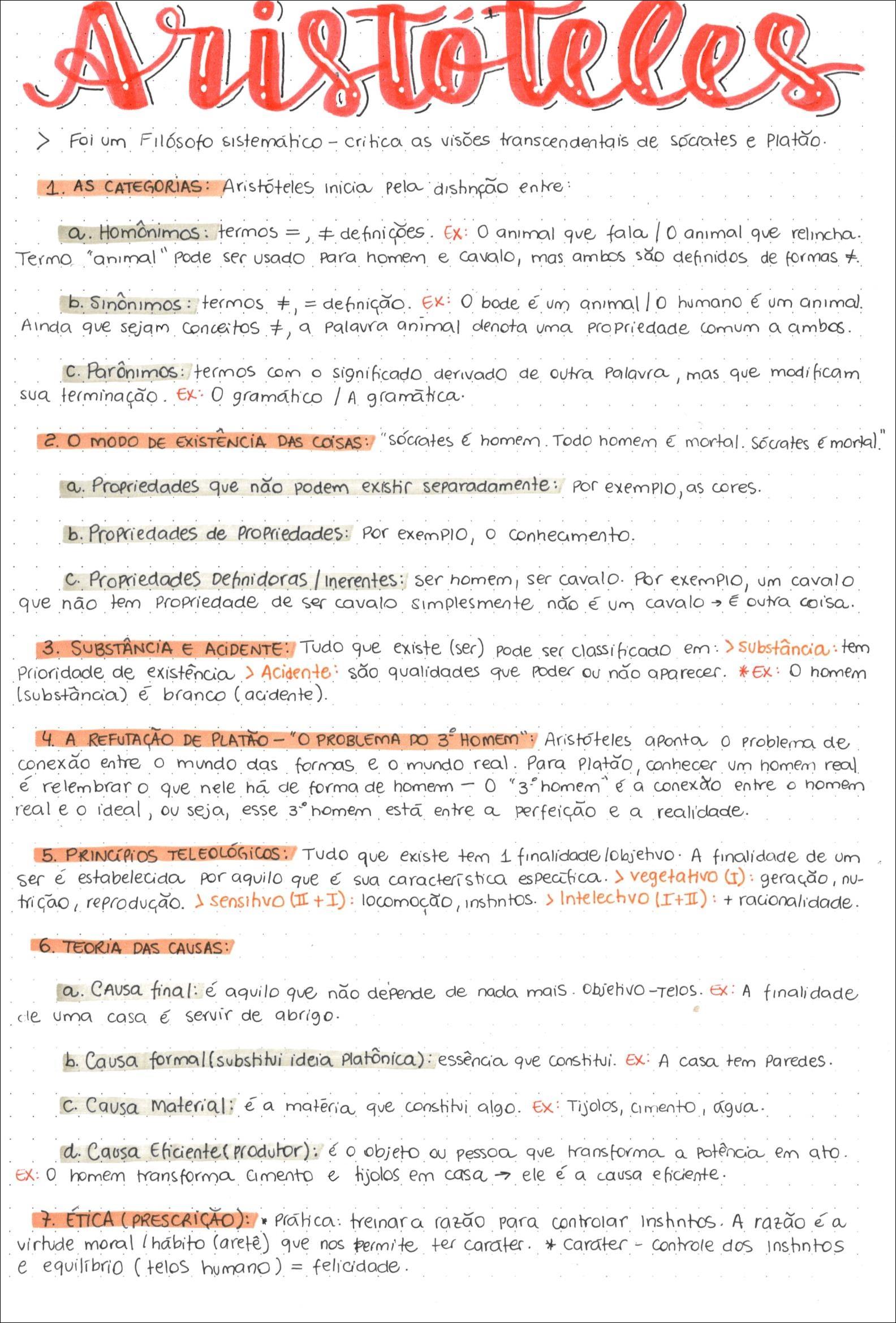 Mapas Mentais Sobre ARISTOTELES Study Maps