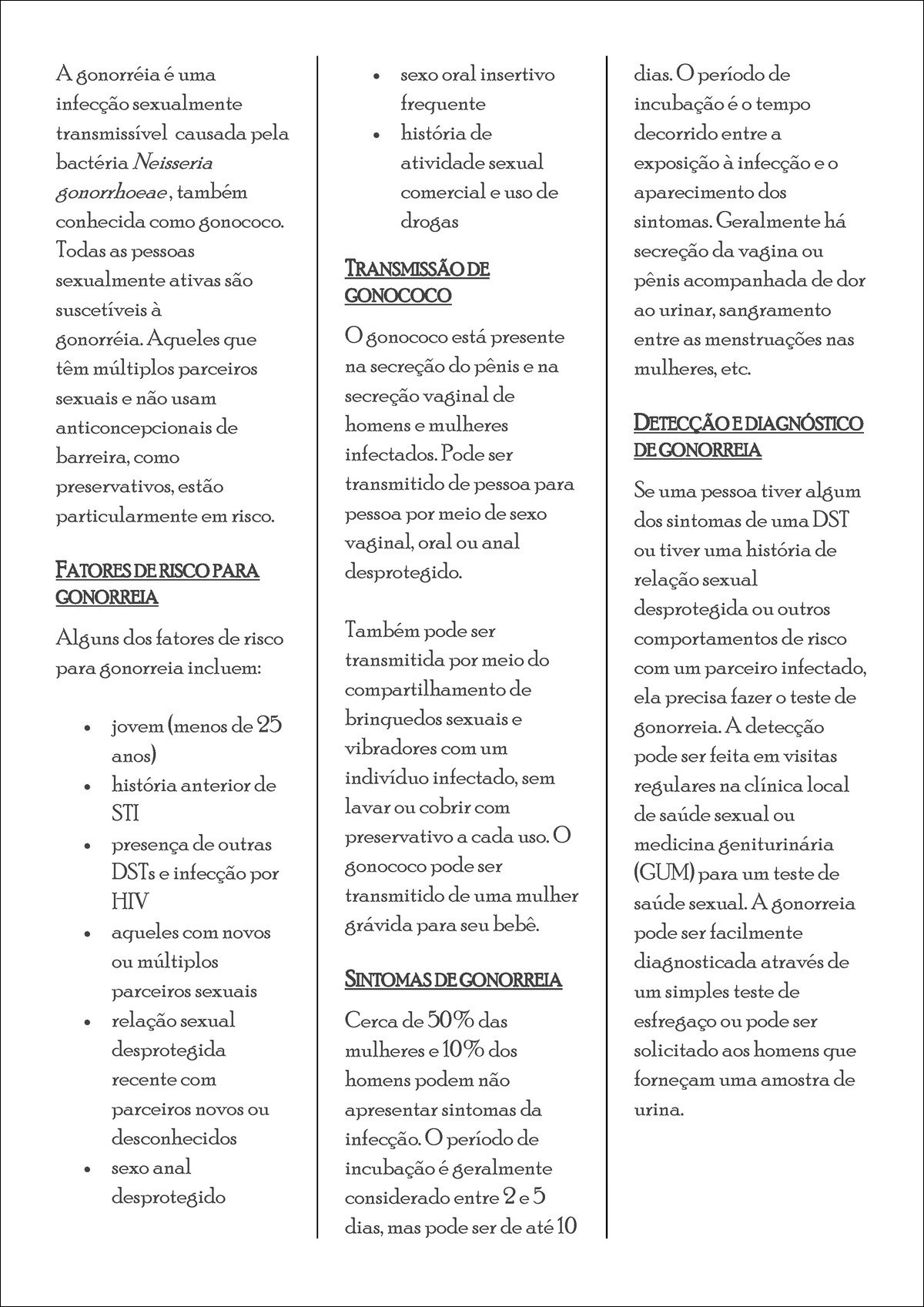 Gonorréia: Transmissão e Sintomas