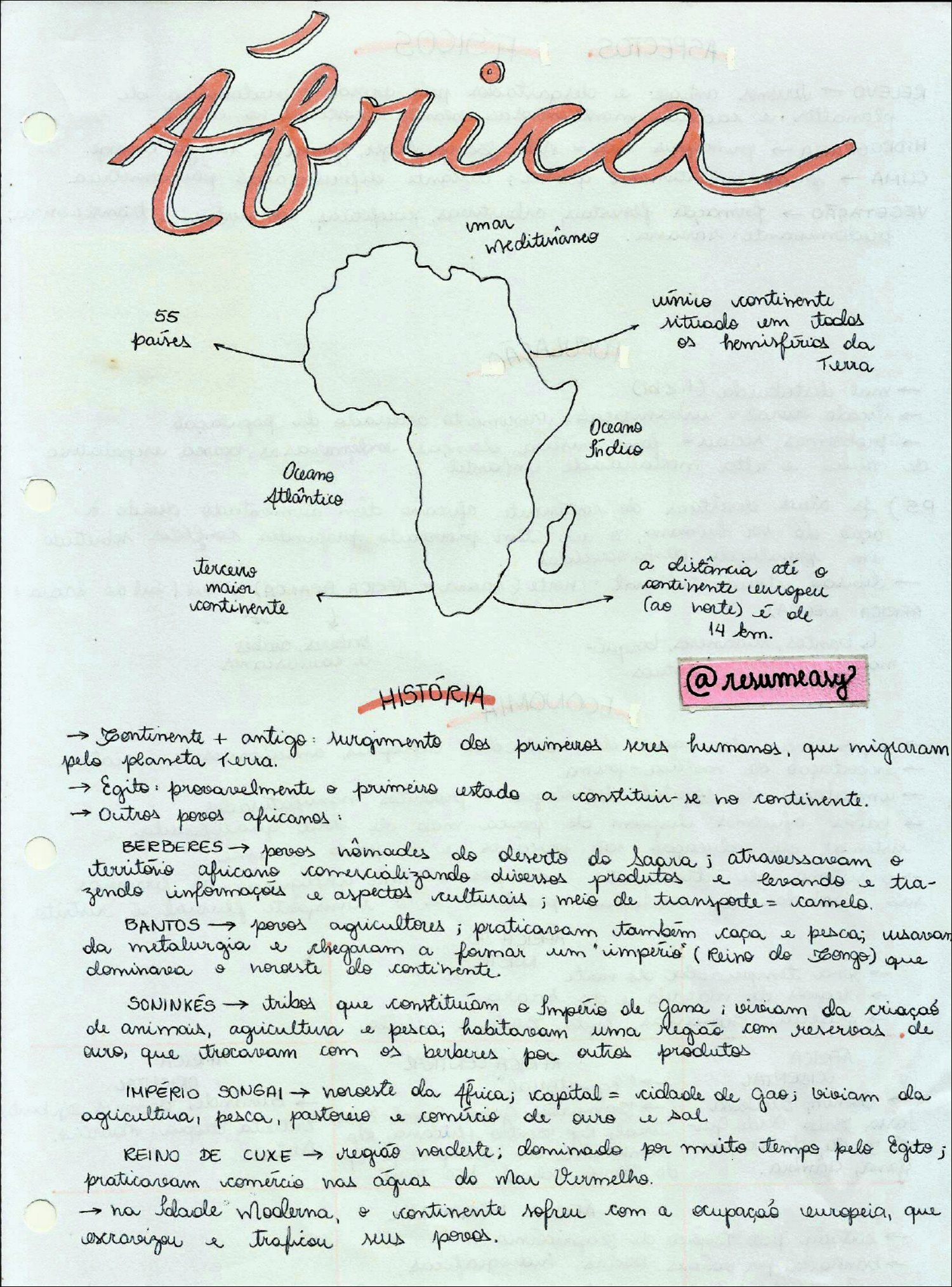 Mapa Mental Sobre O Continente Africano Ologia My Xxx Hot Girl