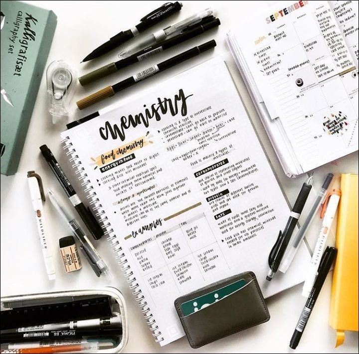 Química, Gastronomia e Caligrafia