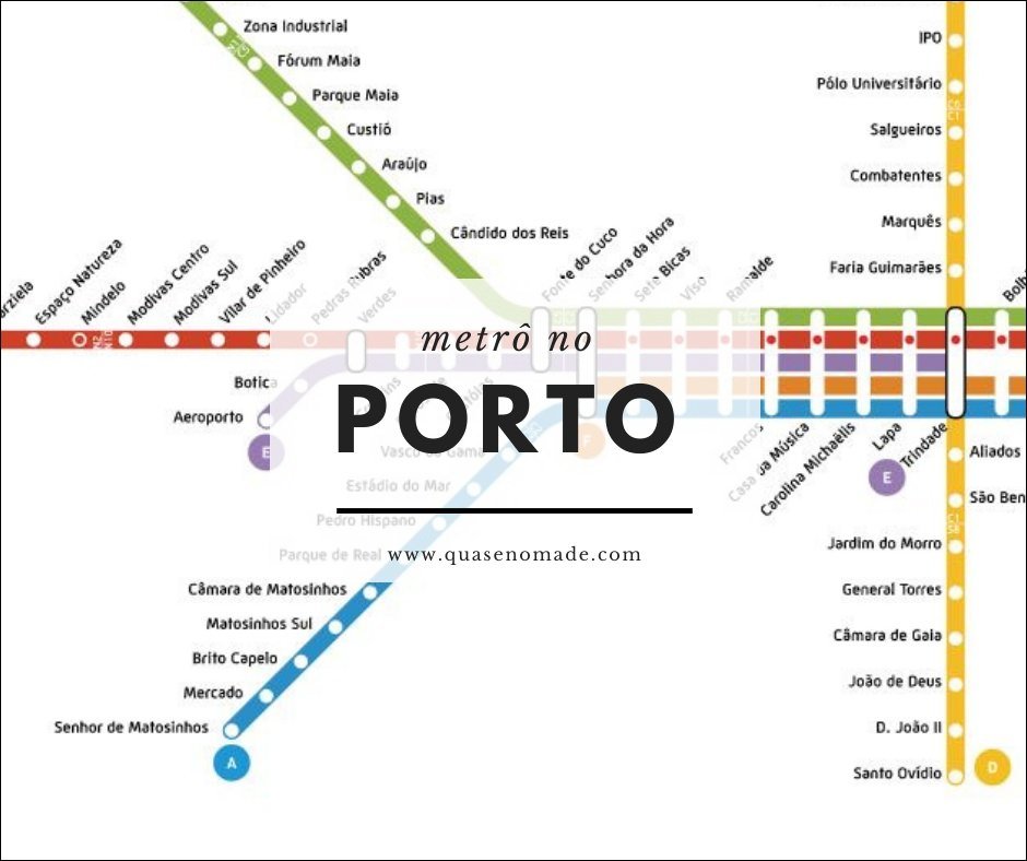 Mapa mental da região metropolitana do PORTO, ramificando-se para Zona Industrial e Viso