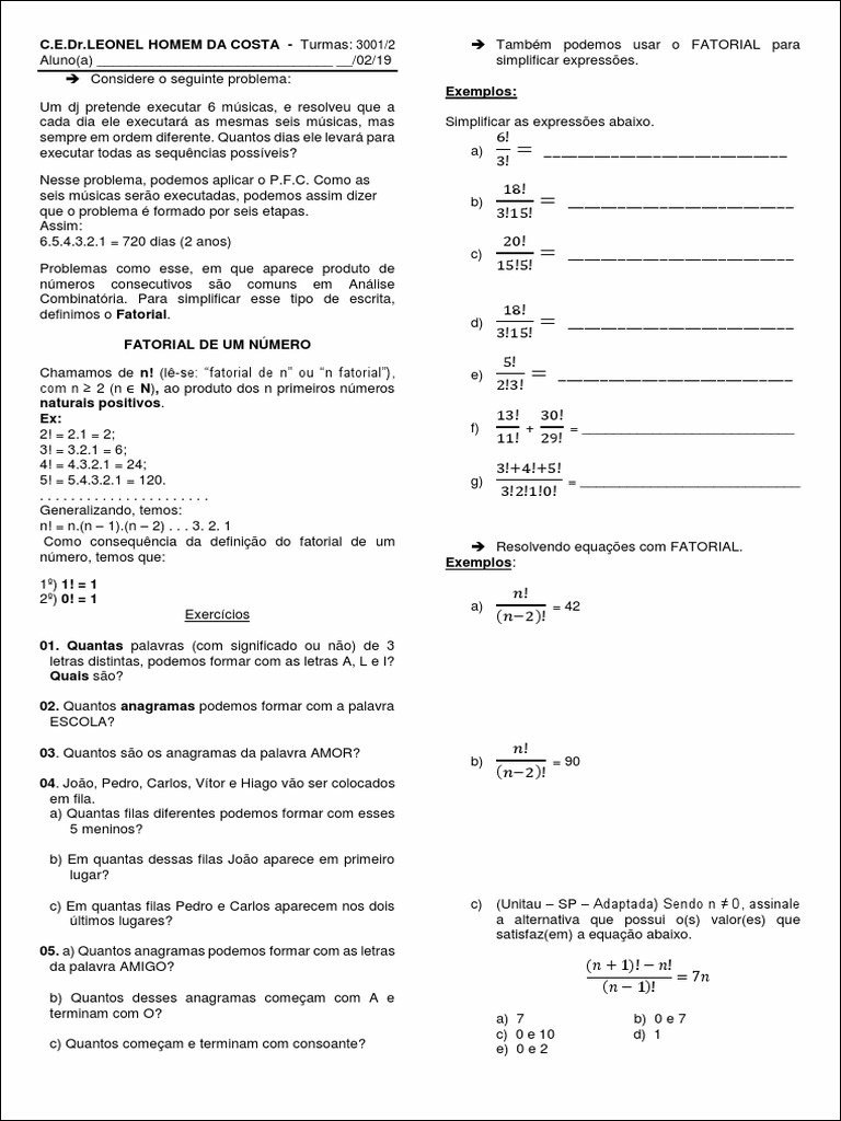 Mapa mental com a palavra CEDrLEONEL HOMEM DA COSTA no centro, ramificando-se para Turmas 30012