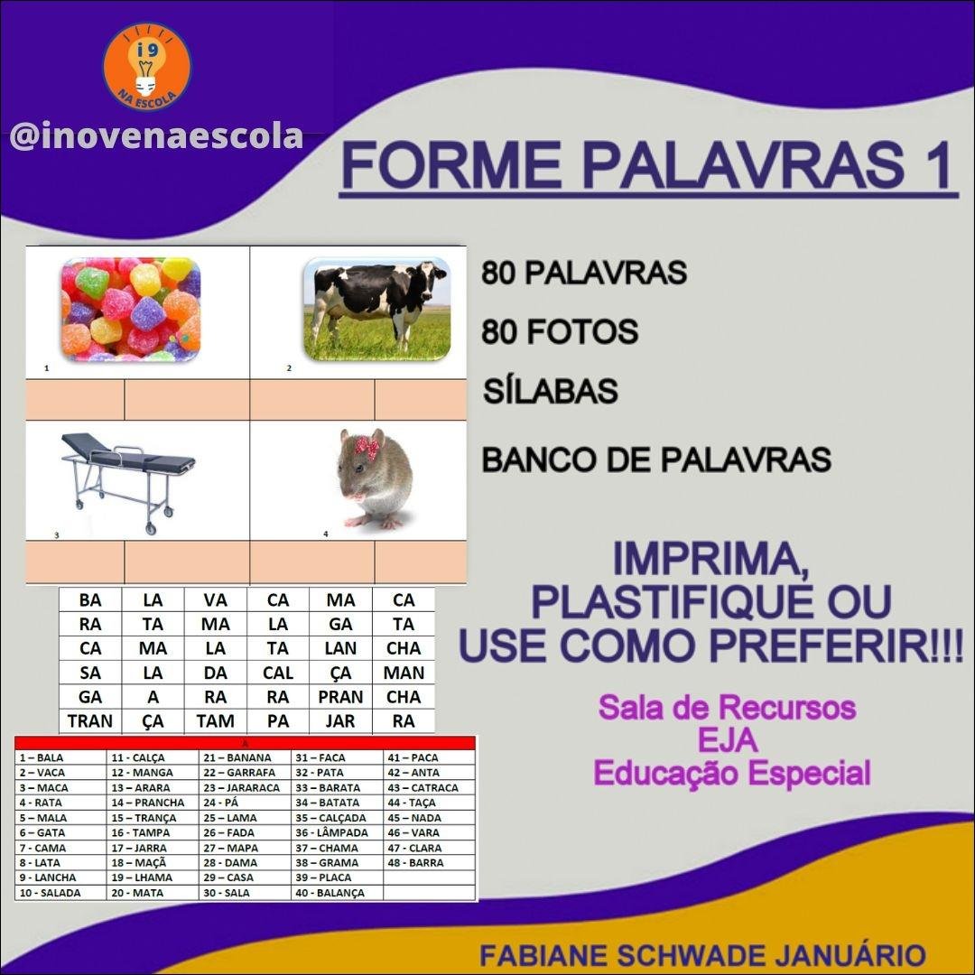 Banco de Palavras para Educação Especial