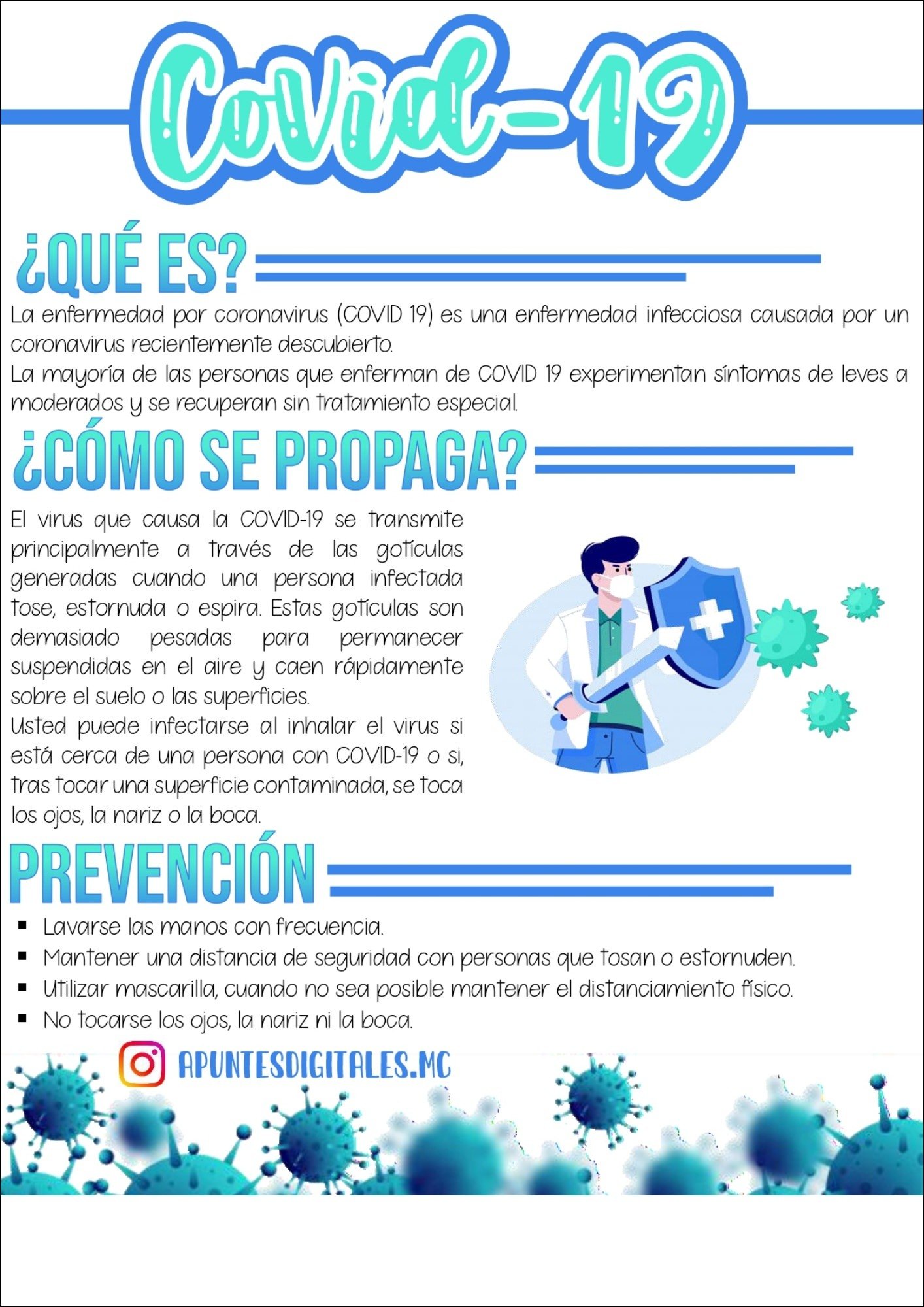 Mapa mental com Covid19 no centro, ramificando-se para ¿QUÉ ES e La enfermedad por coronavirus COVID 19 es una enfermedad infecciosa causada por un
